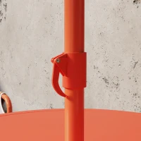 AIYAPLAY Salon de jardin enfant, table enfant avec 2 chaises pliantes et parasol Ø 100 cm, motif animal, orange(m-8)