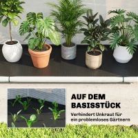 Outsunny Gewächshaus mit gewölbte Oberseite, Klappbar Foliengewächshaus 200 x 80 x 164 cm Grün(m-6)