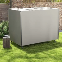 Outsunny Housse de Protection balancelle de Jardin 3 Places bâche étanche dim. 2,05L x 1,24l x 1,64H m Polyester Gris(m-10)