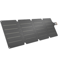HOMCOM Cargador Solar Plegable 36W Panel Solar Portátil con Puertos USB-A y Tipo-C IP67 Superficie de ETFE para Teléfonos