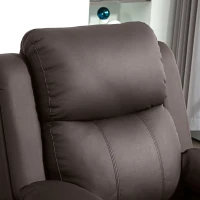 HOMCOM Sillón Relax Levanta Personas Sillón Elevador con Control Remoto Reclinación 160° Reposapiés 76x90x105cm Marrón(m-9)