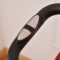 HOMCOM Hometrainer, fietstrainer, trainingsfiets met in 8 niveaus instelbare magnetische weerstand, staal, wit, 43 x 97 x 109 cm(m-12)