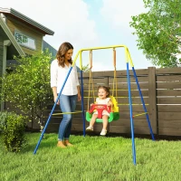 AIYAPLAY Gartenschaukel für Kinder Babyschaukel 3-in-1 Grün(m-2)