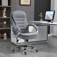 Vinsetto Ergonomische Bureaustoel Schommelfunctie Grijs(m-11)