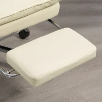 Vinsetto Fotoliu Birou Negru – Rabatabil, Suport Picioare & Ergonomic(m-9)