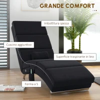 HOMCOM Poltrona Relax Ergonomica, Massaggiante e Riscaldante con Telecomando, 56 x 168 x 84 cm, Nero(m-5)