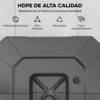 Outsunny Juego de 2 Pesas para Sombrilla, Bases para Sombrilla Rellenables 80 kg con Agua 80 kg o Mezcla de Agua y Arena 105 kg(m-7)