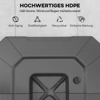 Outsunny Sonnenschirmständer 2-teilig Wasserdicht Schirmgewicht, Schirmständer für Ampelschirm(m-7)