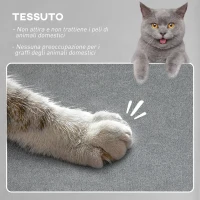 HOMCOM Poltrona Reclinabile con 8 Punti Massaggio e 5 Modalità, Poggiapiedi, Riscaldamento, Tessuto Vellutato, Grigio(m-6)