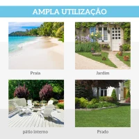 Outsunny Tenda de Praia Pop-up para 1-2 Pessoas com 2 Acessos 2 Janelas e Bolsa de Transporte 220x173x120 cm Azul Claro(m-7)