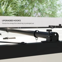 Pergola 3x3m, Pawilon ogrodowy, Metal, Kremowy kolor(m-6)