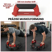 SPORTNOW Opdrukbord 7-in-1 verstelbaar push-up board met weerstandsbanden, wieltjes, deuranker, inklapbaar(m-5)