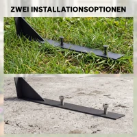 Outsunny Mähroboter Garage aus Aluminium Überdachung mit hohlem Dach UV 30+ wetterfest 100 x 81 x 43 cm Weiß(m-7)