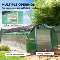 Szklarnia 6 x 3 x 2 m, folia, 12 okien, drzwi rolowane(m-5)
