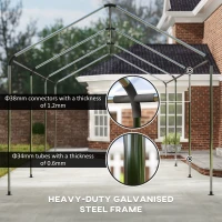 Carport 3x6 m, zadaszenie, rolowane drzwi, ścianki boczne(m-5)