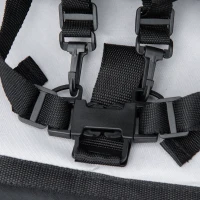 HOMCOM Remorca pentru bicicleta pentru copii 2 in 1, centura in 5 puncte, geanta de depozitare, reflector, steag, galben(m-15)