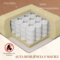 HOMCOM Poltrona Relax Levanta Pessoas Elétrica Poltrona Elevatória com Massagem Poltrona Reclinável com Aquecimento Marrom(m-6)