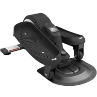 SPORTNOW Under Desk Elliptical Machine with LCD Monitor, 8 Adjustable Magnetic Resistances for 2-in-1 Seat & Stand Up Exercise(m-11)