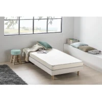 DEKO DREAM Matelas mousse 90 x 190 cm - Confort ferme - Epaisseur 12 cm - KIETOA(m-1)
