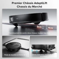 ROBOROCK SAROS Z70 - Aspirateur Robot Laveur - Bras articulé OmniGrip - Puissance 22000 Pa - Conception Ultra Fine(m-6)