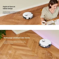 EUREKA E20 Plus - Aspirateur Robot avec Station de Vidange Automatique - 8000 Pa  - Anti Enchevetrement - Évitement d'Obstacles 3D(m-4)