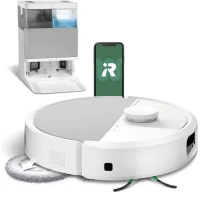 iRobot Roomba Plus 505 Combo + AutoWash - Base Multifonction - Lavage et séchage a l'air Chaud des lingettes - PrecisionVision IA(m-1)