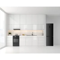 Réfrigérateur congélateur bas CONTINENTAL EDISON CEFC323NFB - 323L - Total No Frost - display sur la porte - Classe D - Noir(m-6)