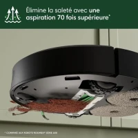 Aspirateur Robot Laveur - IROBOT Roomba Plus 405 Combo - Base Multifonction - Lavage et séchage des lingettes - LiDAR Clearview(m-3)