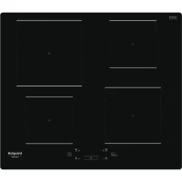 Table de cuisson induction - HOTPOINT - 4 foyers - L60 cm - HQ5660SNE - 7200 W - Revetement verre noir(m-1)