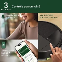 Aspirateur Robot Laveur - IROBOT Roomba 205 Combo Compactor - 3h - 7000 Pa - 1820 ml - Noir(m-6)