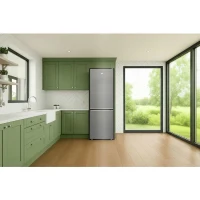 Réfrigérateur combiné - BEKO Série bPro 500 - B5RCNA346HG - 2 portes - 301 L - Classe C - 59,5 x 66,5 x 179,6 cm - Manhattan Grey(m-2)