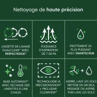 iRobot Roomba Plus 505 Combo + AutoWash - Base Multifonction - Lavage et séchage a l'air Chaud des lingettes - PrecisionVision IA(m-3)