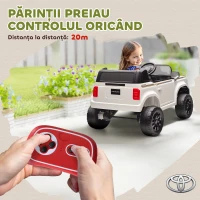 AIYAPLAY Mașină Electrică pentru Copii TOYOTA Land Cruiser 12V cu Telecomandă, Vârsta 3-6 Ani, Alb(m-5)