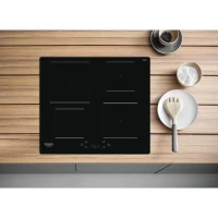 Table de cuisson induction - HOTPOINT - 4 foyers - L60 cm - HQ5660SNE - 7200 W - Revetement verre noir(m-4)