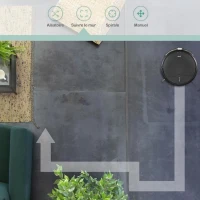 Aspirateur Robot laveur connecté - LIVOO - DOH145 WASH'UP - 1000 Pa - 70 min - 2 réservoirs - Noir(m-6)