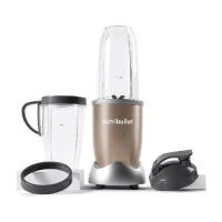 Blender personnel - NUTRIBULLET Pro 900 - NB907CP - 900W - 2 tasses + 2 couvercles + anneau - Doré(m-1)