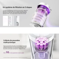 EUREKA E20 Plus - Aspirateur Robot avec Station de Vidange Automatique - 8000 Pa  - Anti Enchevetrement - Évitement d'Obstacles 3D(m-6)