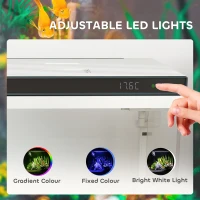 Akwarium 26L z filtrem, oświetlenie LED, 38 x 26 x 38 cm(m-5)