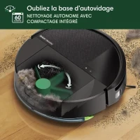 Aspirateur Robot Laveur - IROBOT Roomba 205 Combo Compactor - 3h - 7000 Pa - 1820 ml - Noir(m-2)