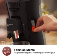 Cafetiere a dosette - PHILIPS - SENSEO - CSA240/21 - Select - Noir(m-6)