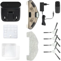 Aspirateur Robot laveur connecté - LIVOO - DOH145 WASH'UP - 1000 Pa - 70 min - 2 réservoirs - Noir(m-4)