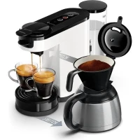 Cafetiere a dosette - PHILIPS - SENSEO - HD6592/05 - Switch 2-en-1 dosette & filtre - Blanc(m-1)