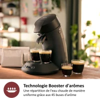 Cafetiere a dosette - PHILIPS - SENSEO - CSA210/61 - Original Plus - Noir intense(m-3)