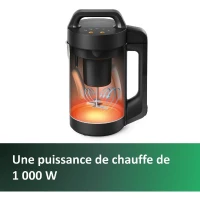 Blender chauffant pour soupe - PHILIPS - HR2203/80 - Série 3000 - 1000W - bol de 2L - Métal(m-3)