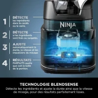 Blender Ninja Detect Power Blender Pro 1200W - 2-en-1 TB301EU - 2L - 15 modes - 10 vitesses - Noir(m-6)