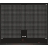 Table induction - SIEMENS - IQ700 - 4 foyers - 60 cm - Noir - Dual LightSlider(m-6)