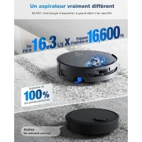 ECOVACS DEEBOT X9 PRO OMNI Robot Aspirateur Laveur - 16600Pa - Ultra-fin - Technologie BLAST - Auto-nettoyage instantané(m-2)
