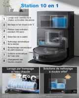 ECOVACS X11 PRO OMNI - Robot Aspirateur Laveur avec Blast - 19500 Pa - PowerBoost Ultra-Rapide - OZMO Roller 2.0 - ZeroTangle 3.0(m-4)