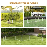 PawHut Kit de Antrenament cu Obstacole pentru Animale de Companie, Set Echipament de Agilitate pentru Câini, 89x69x99 cm, Portoccaliu(m-4)