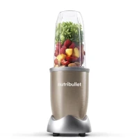 Blender personnel - NUTRIBULLET Pro 900 - NB907CP - 900W - 2 tasses + 2 couvercles + anneau - Doré(m-4)